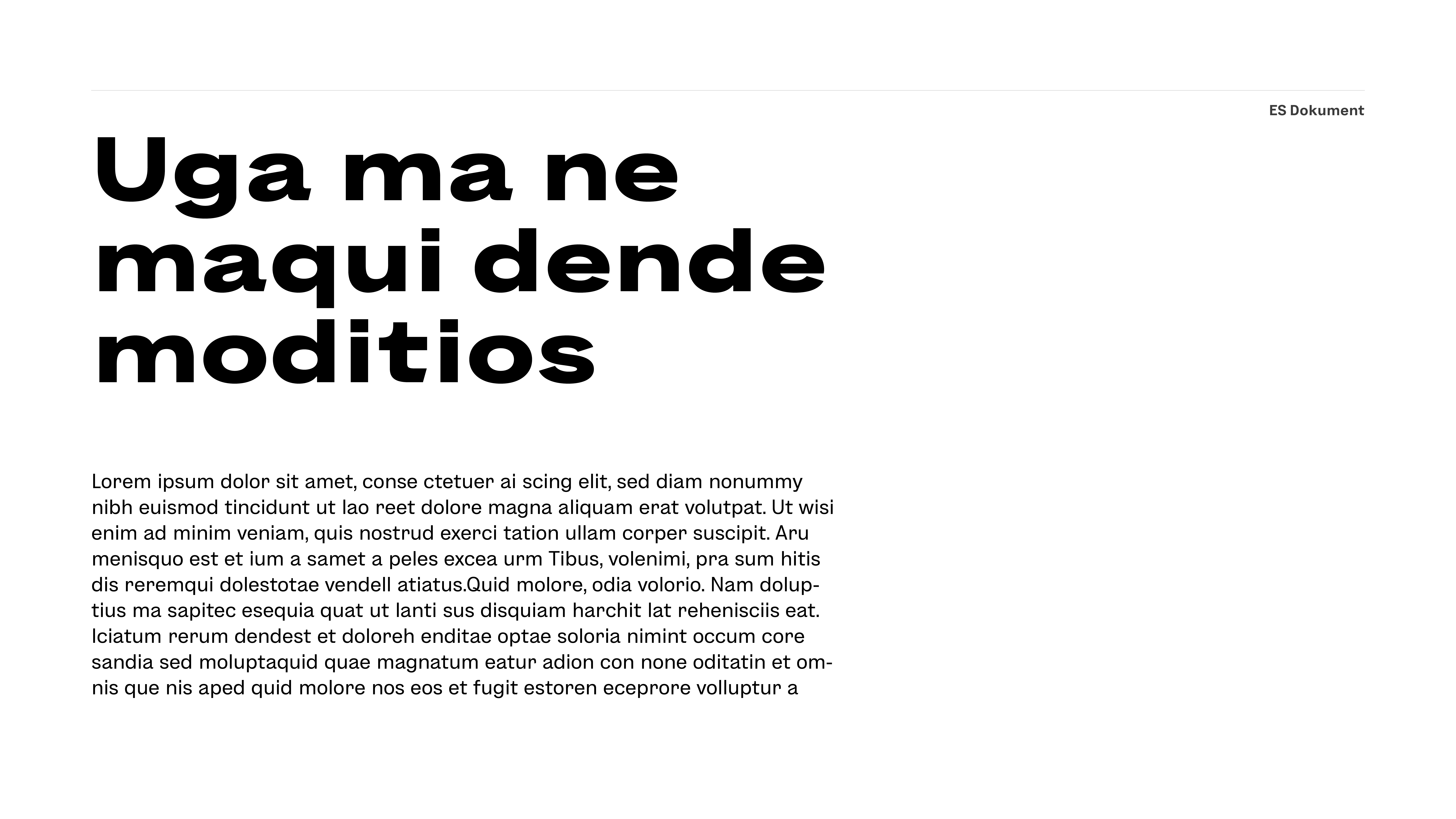 Dokument Schriftmuster